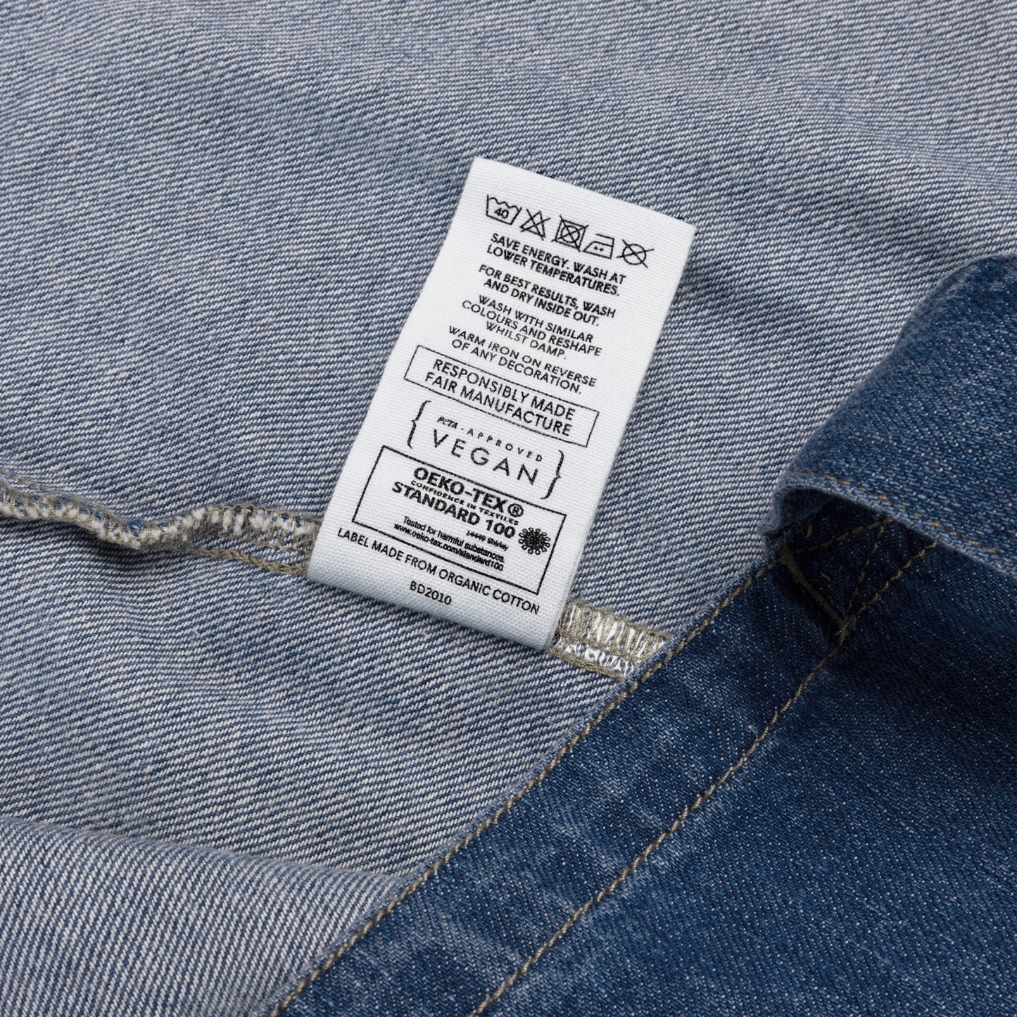 Ecobag jeans de algodão orgânico